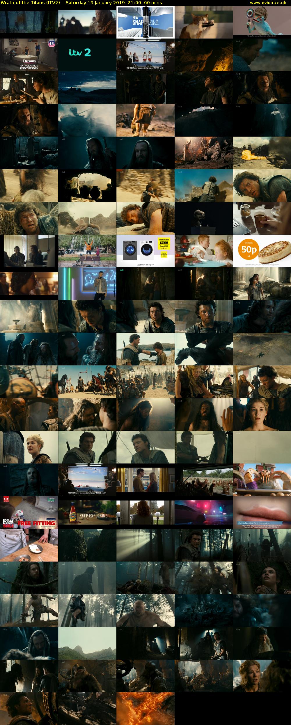 Wrath of the Titans (ITV2) Saturday 19 January 2019 21:00 - 22:00