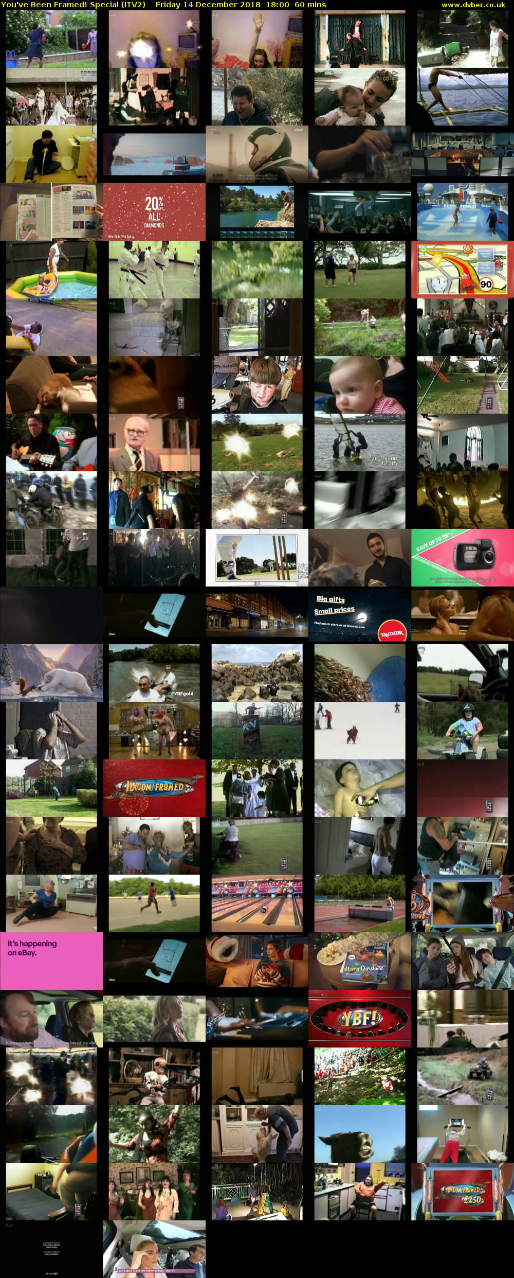 You've Been Framed! Special (ITV2) Friday 14 December 2018 18:00 - 19:00