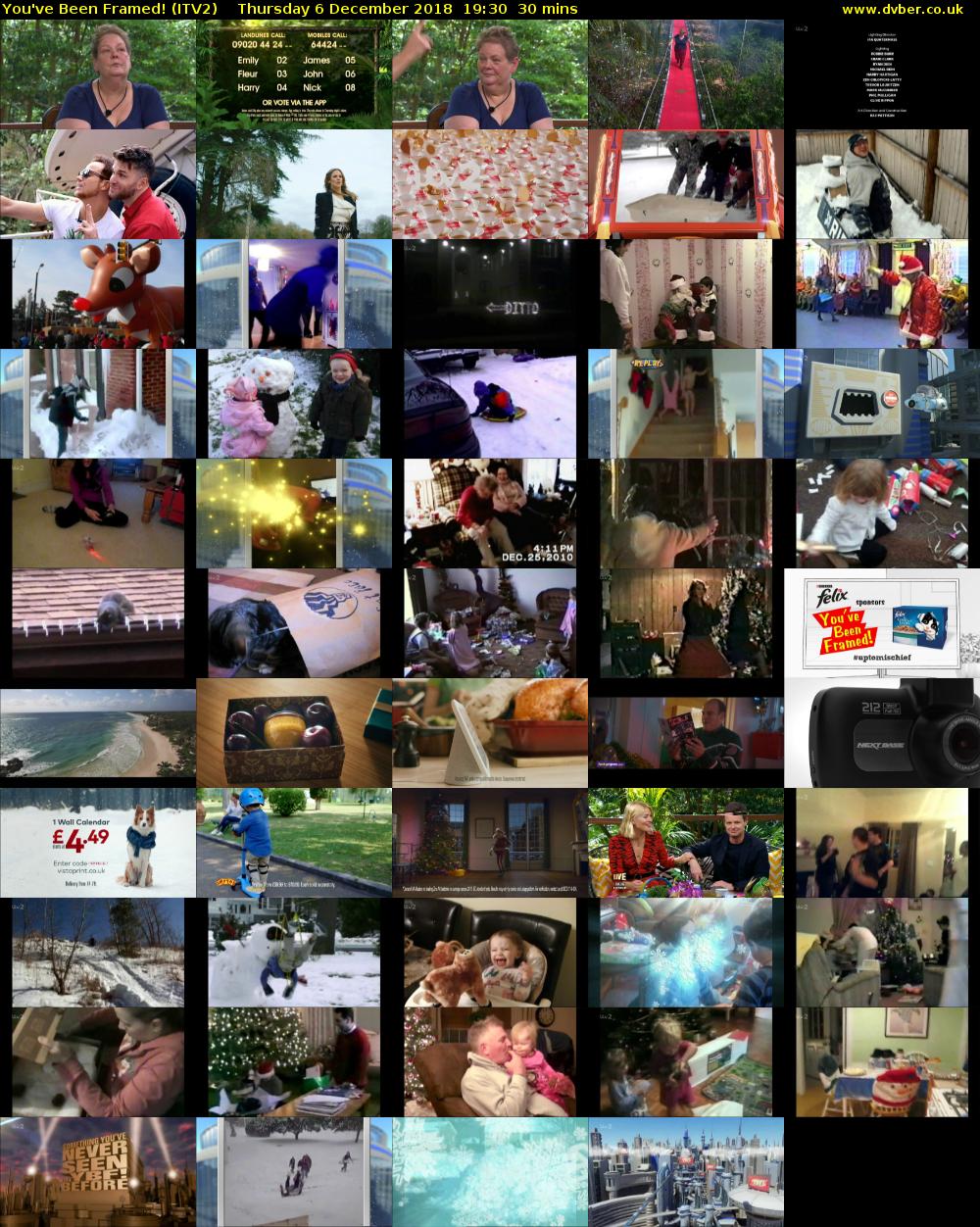 You've Been Framed! (ITV2) Thursday 6 December 2018 19:30 - 20:00