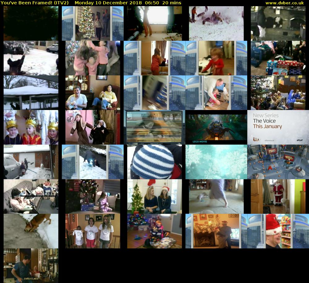 You've Been Framed! (ITV2) Monday 10 December 2018 06:50 - 07:10