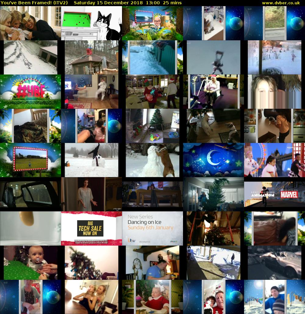 You've Been Framed! (ITV2) Saturday 15 December 2018 13:00 - 13:25