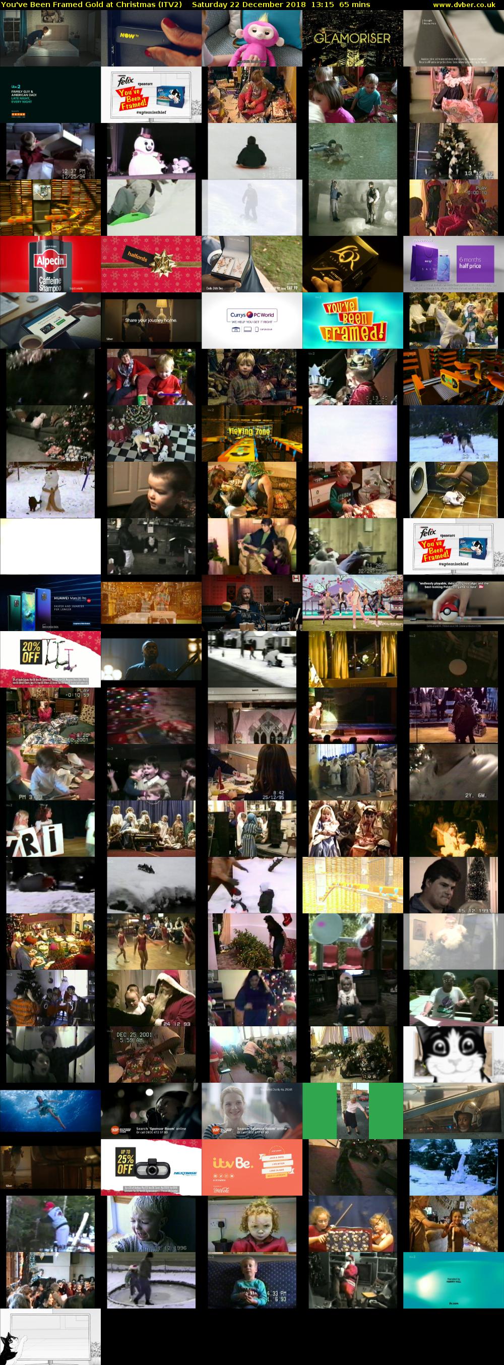 You've Been Framed Gold at Christmas (ITV2) Saturday 22 December 2018 13:15 - 14:20