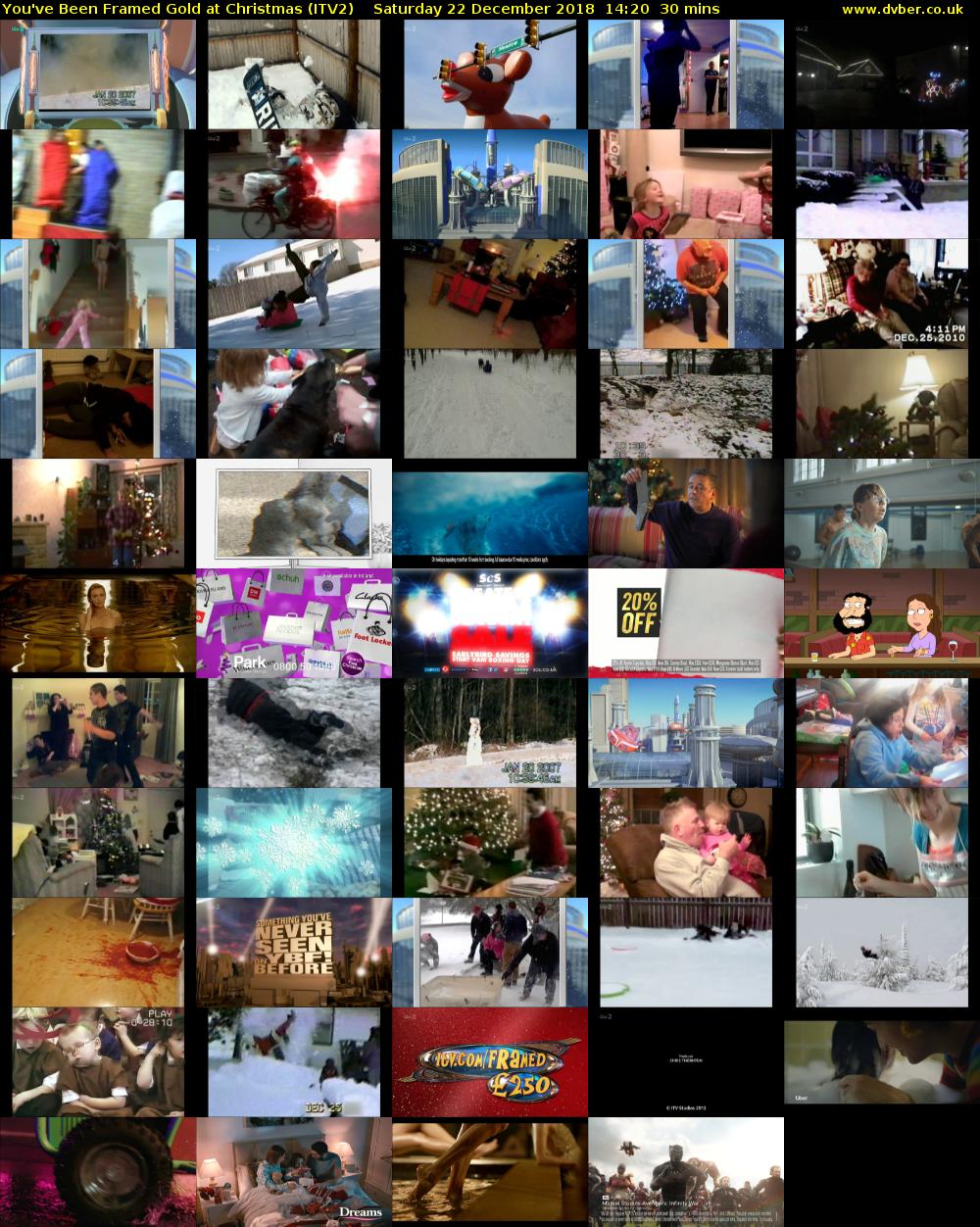 You've Been Framed Gold at Christmas (ITV2) Saturday 22 December 2018 14:20 - 14:50