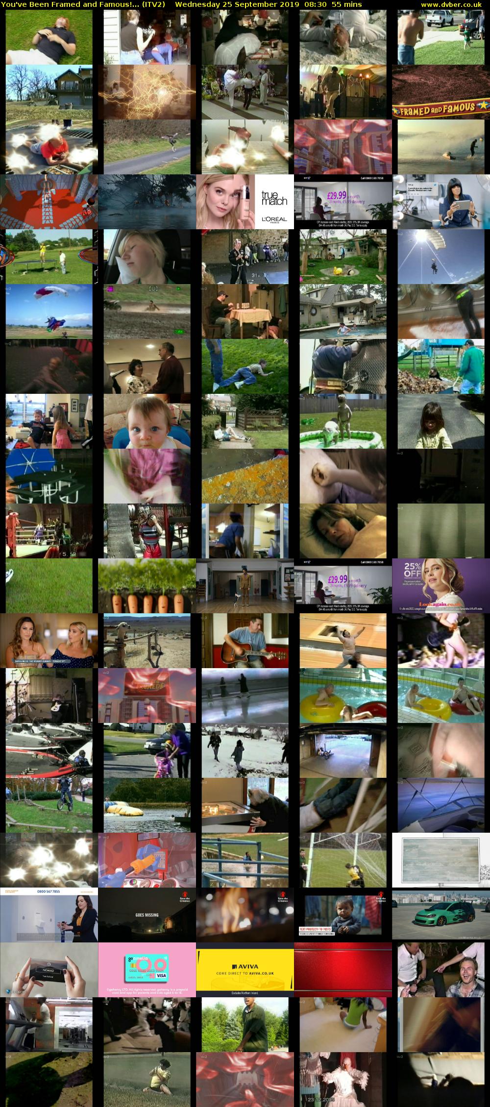 You've Been Framed and Famous!... (ITV2) Wednesday 25 September 2019 08:30 - 09:25