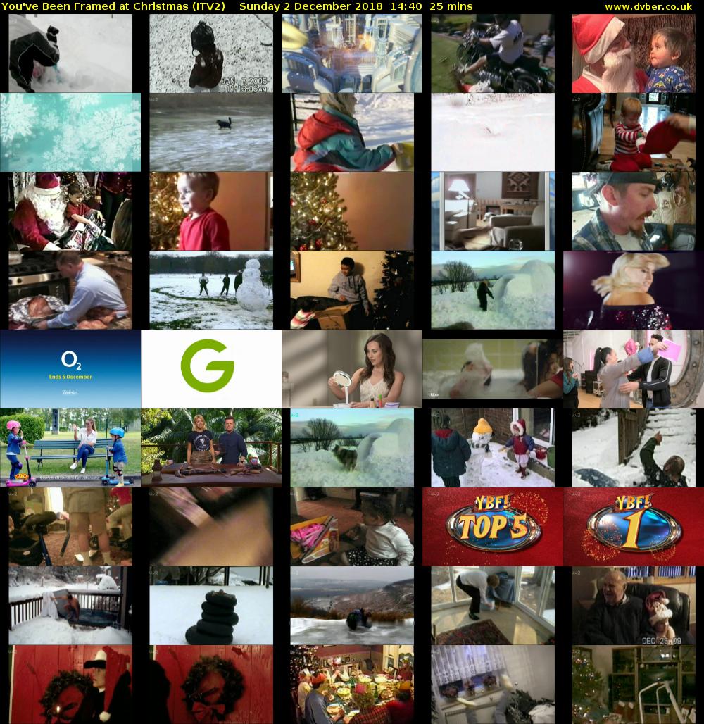 You've Been Framed at Christmas (ITV2) Sunday 2 December 2018 14:40 - 15:05