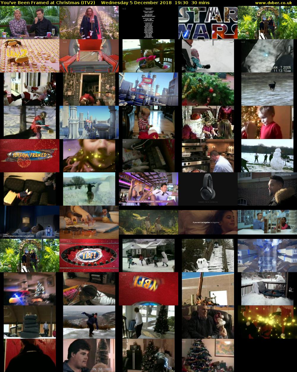 You've Been Framed at Christmas (ITV2) Wednesday 5 December 2018 19:30 - 20:00