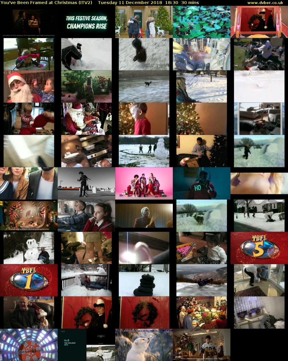 You've Been Framed at Christmas (ITV2) Tuesday 11 December 2018 18:30 - 19:00