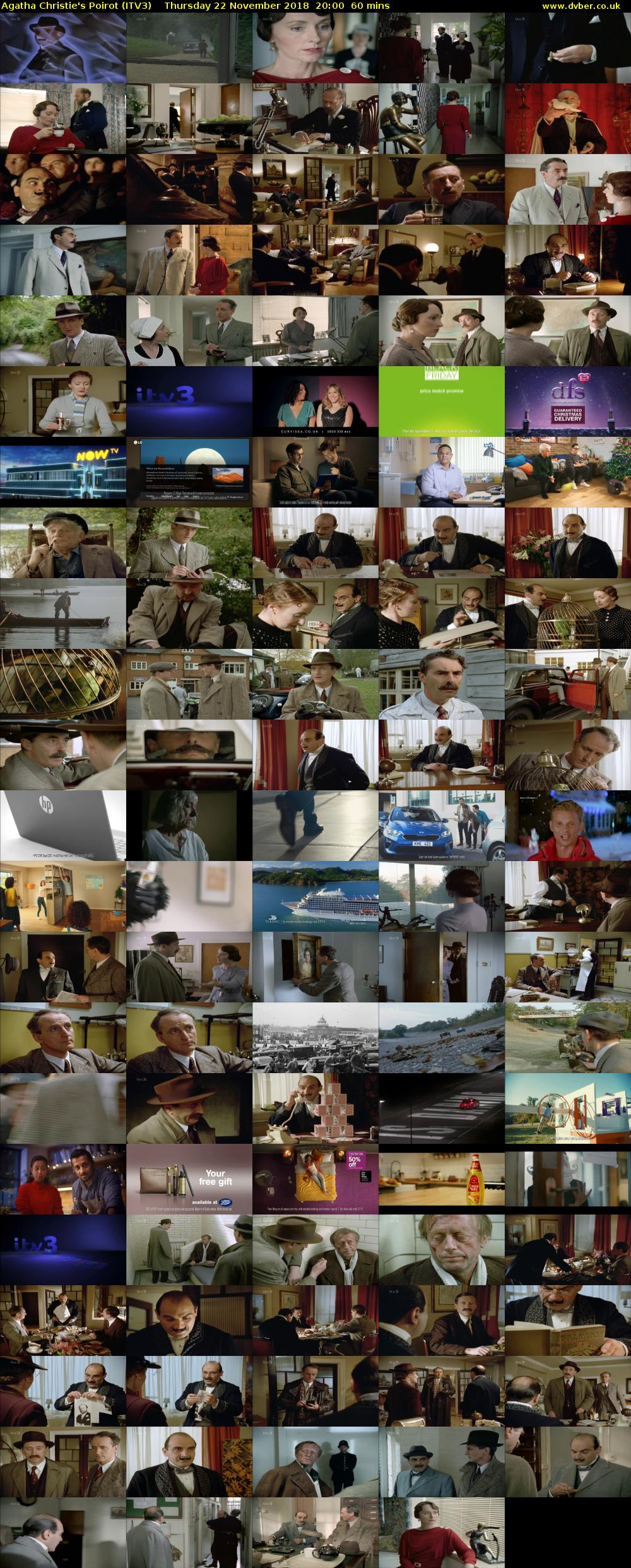 Agatha Christie's Poirot (ITV3) Thursday 22 November 2018 20:00 - 21:00