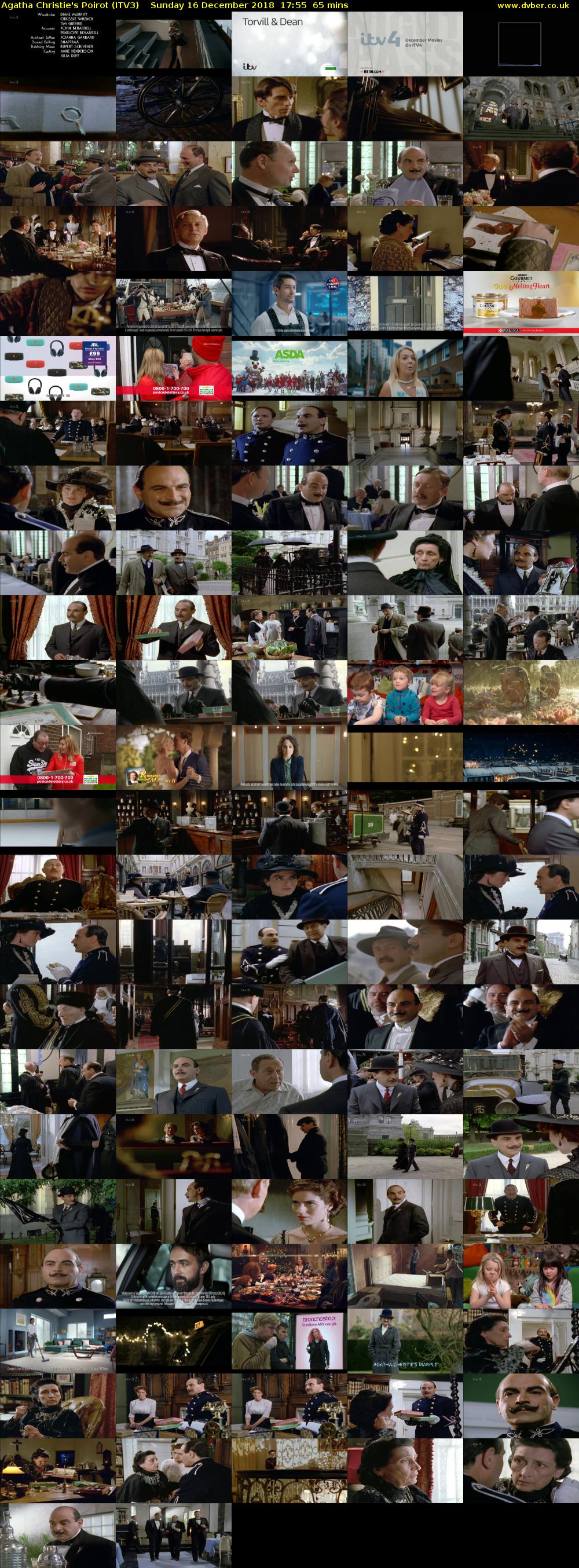 Agatha Christie's Poirot (ITV3) Sunday 16 December 2018 17:55 - 19:00