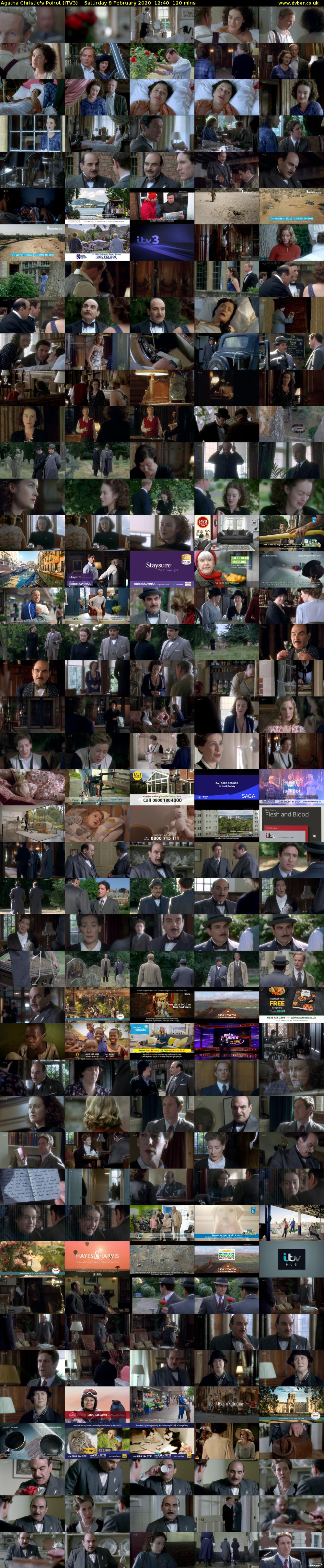 Agatha Christie's Poirot (ITV3) Saturday 8 February 2020 12:40 - 14:40