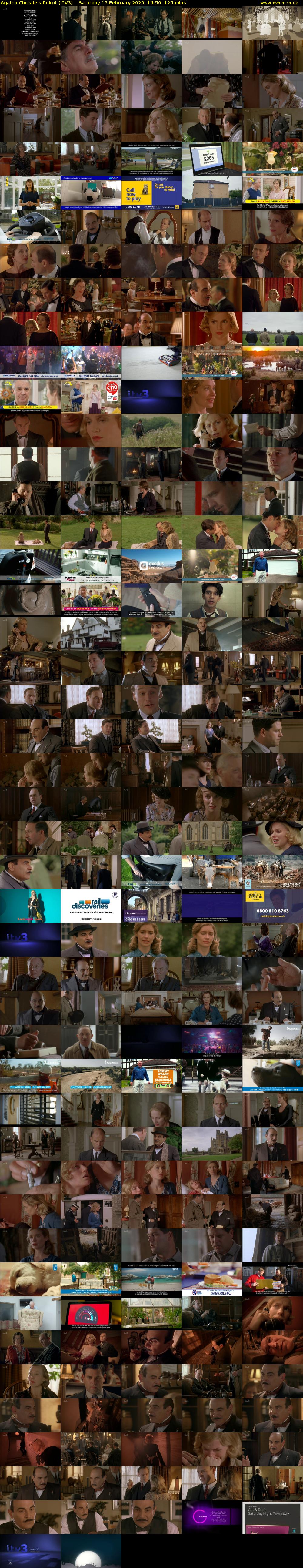 Agatha Christie's Poirot (ITV3) Saturday 15 February 2020 14:50 - 16:55