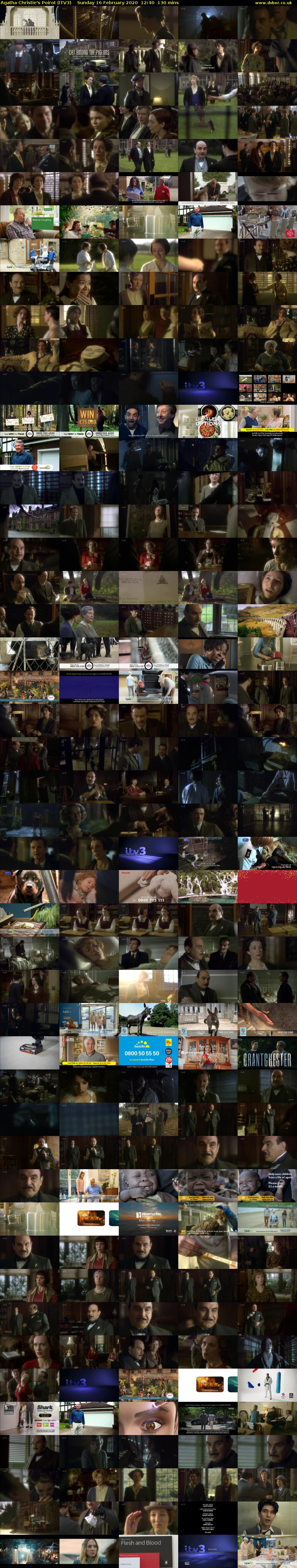 Agatha Christie's Poirot (ITV3) Sunday 16 February 2020 12:40 - 14:50