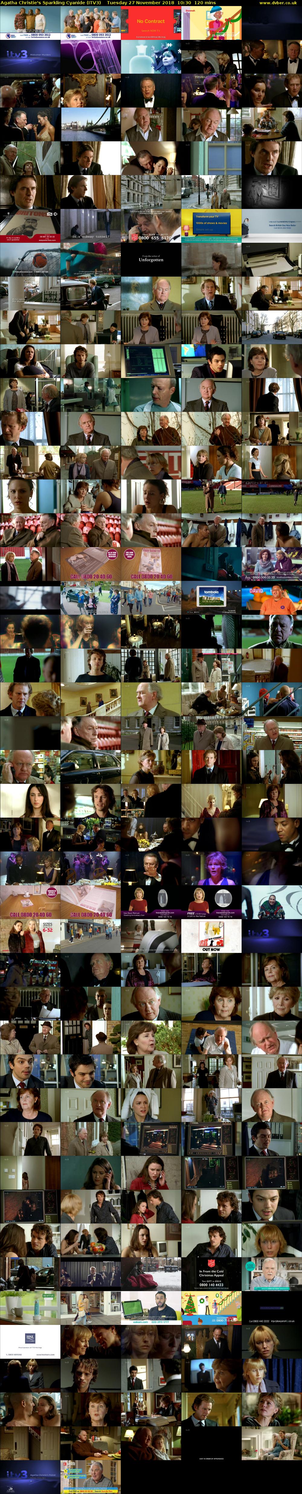 Agatha Christie's Sparkling Cyanide (ITV3) Tuesday 27 November 2018 10:30 - 12:30