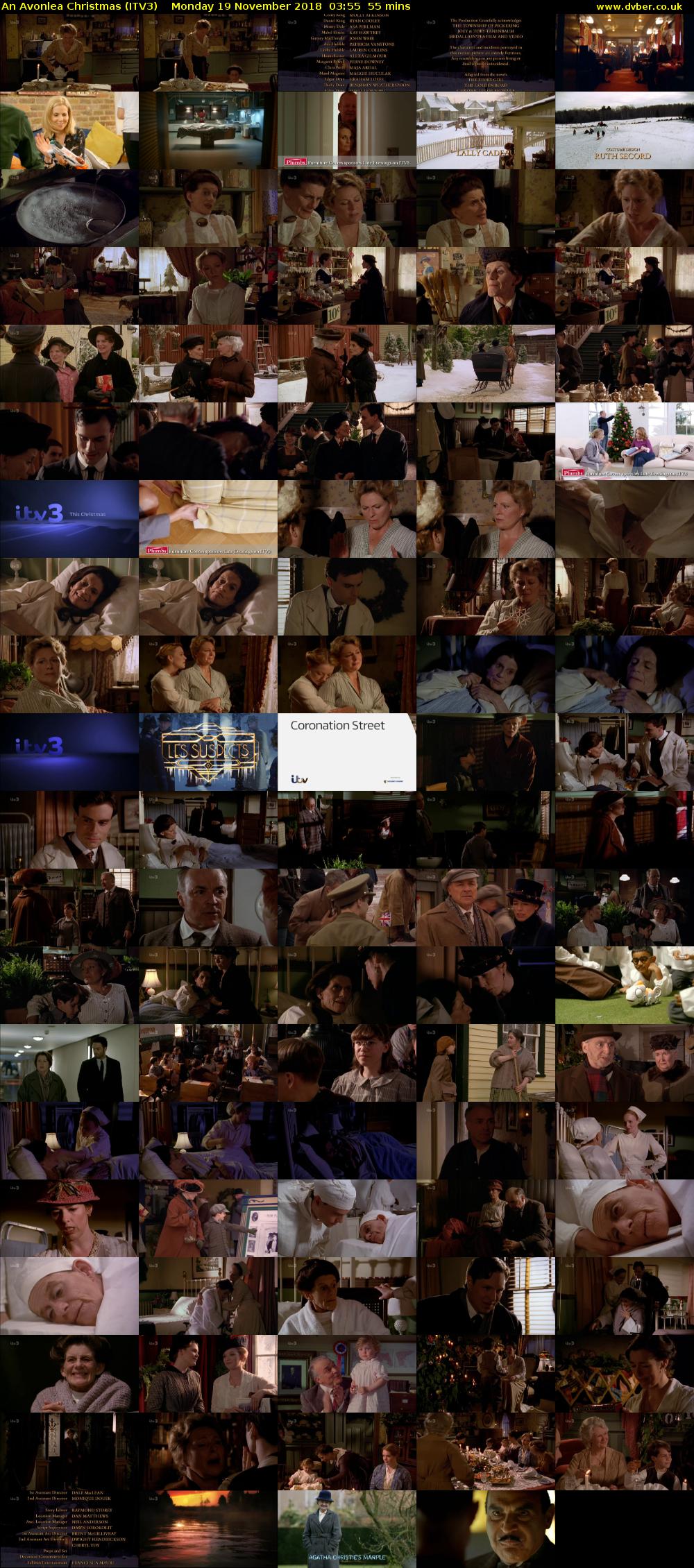 An Avonlea Christmas (ITV3) Monday 19 November 2018 03:55 - 04:50