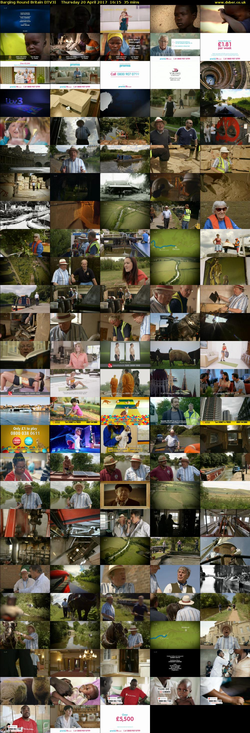 Barging Round Britain (ITV3) Thursday 20 April 2017 16:15 - 16:50