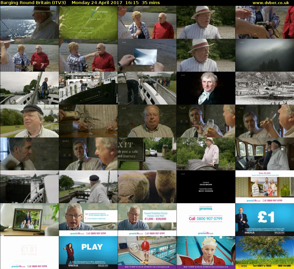 Barging Round Britain (ITV3) Monday 24 April 2017 16:15 - 16:50
