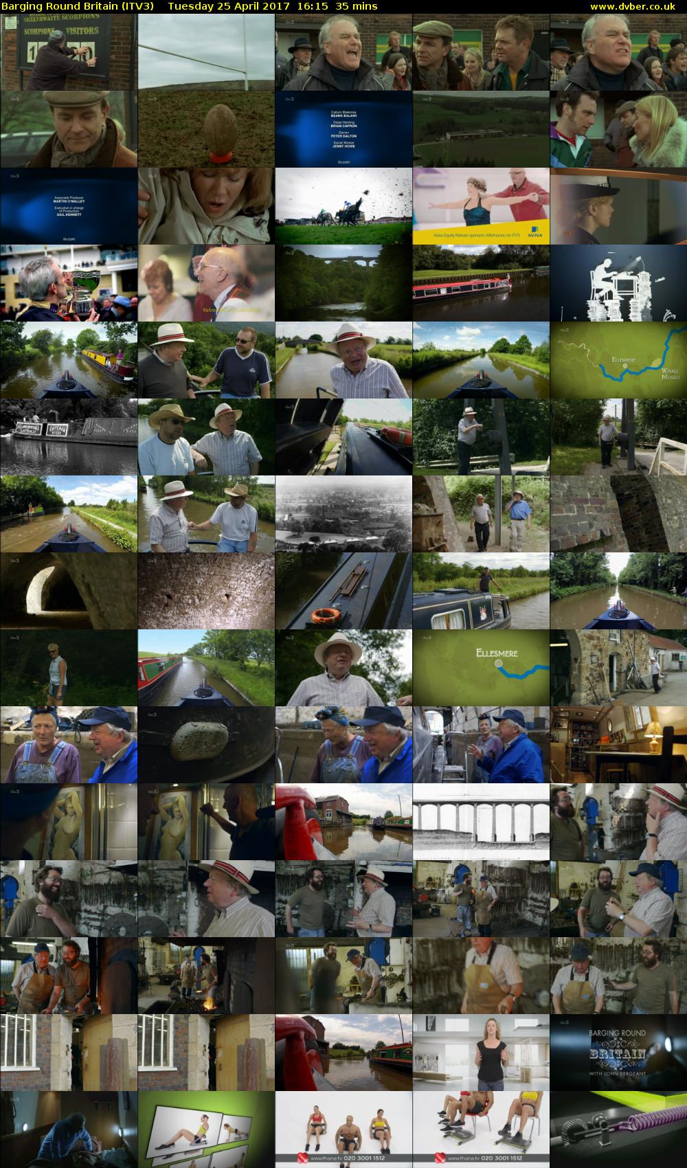 Barging Round Britain (ITV3) Tuesday 25 April 2017 16:15 - 16:50