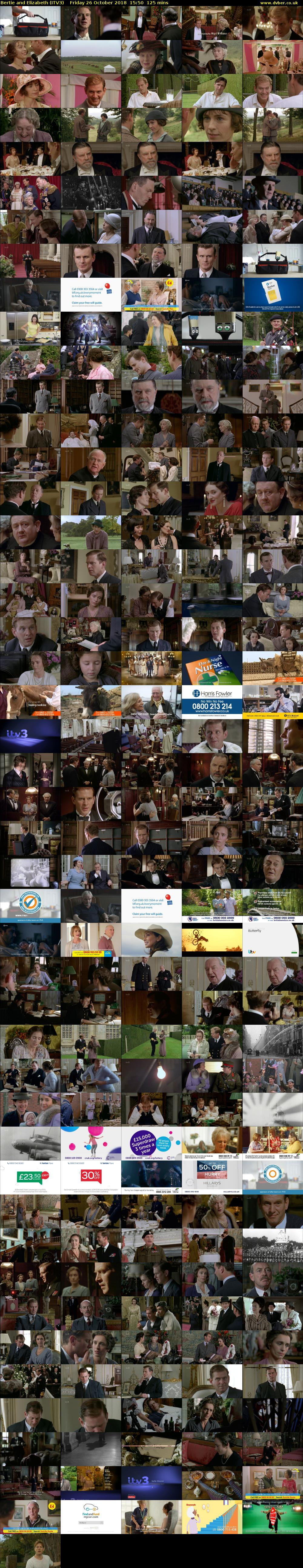 Bertie and Elizabeth (ITV3) Friday 26 October 2018 15:50 - 17:55