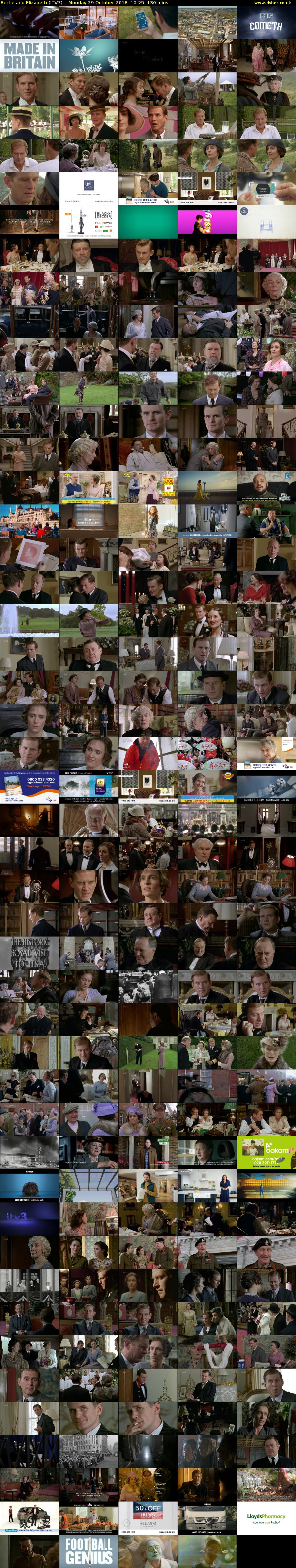 Bertie and Elizabeth (ITV3) Monday 29 October 2018 10:25 - 12:35