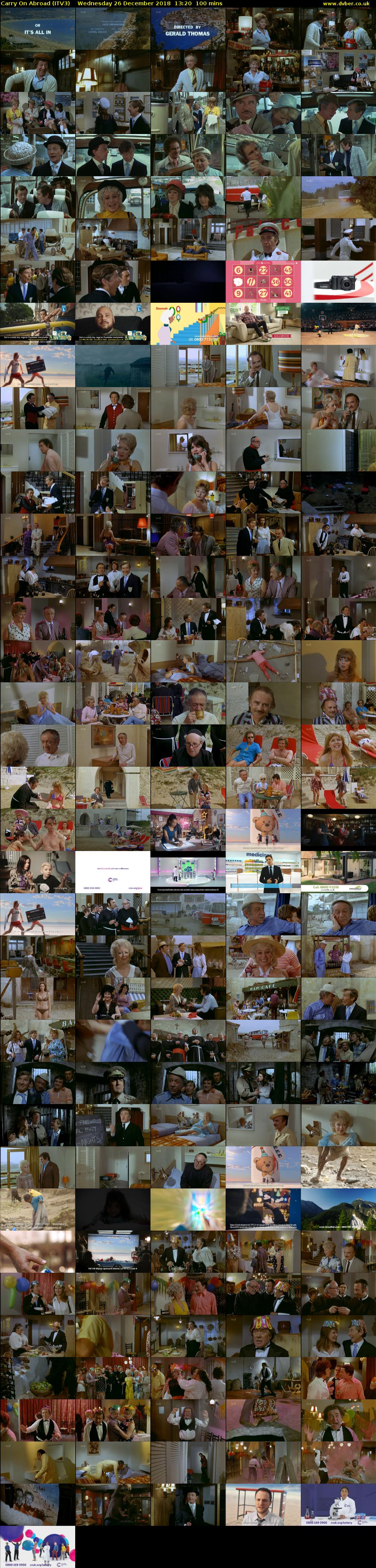 Carry On Abroad (ITV3) Wednesday 26 December 2018 13:20 - 15:00