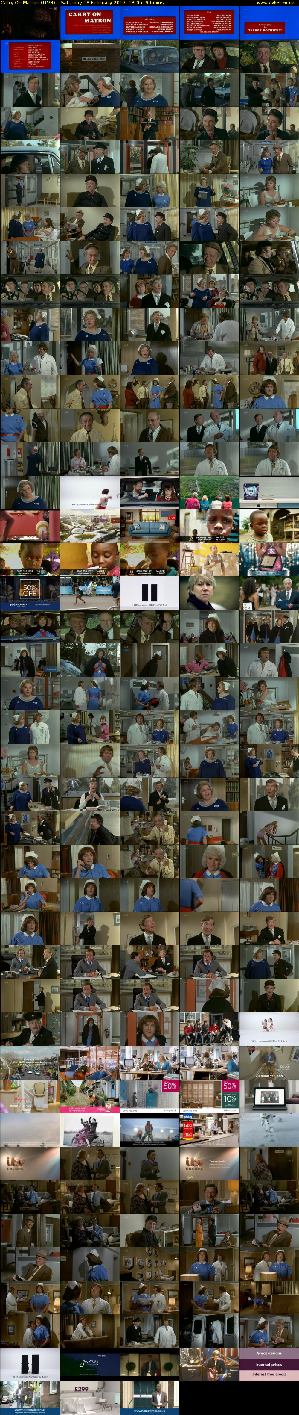 Carry On Matron (ITV3) Saturday 18 February 2017 13:05 - 14:05