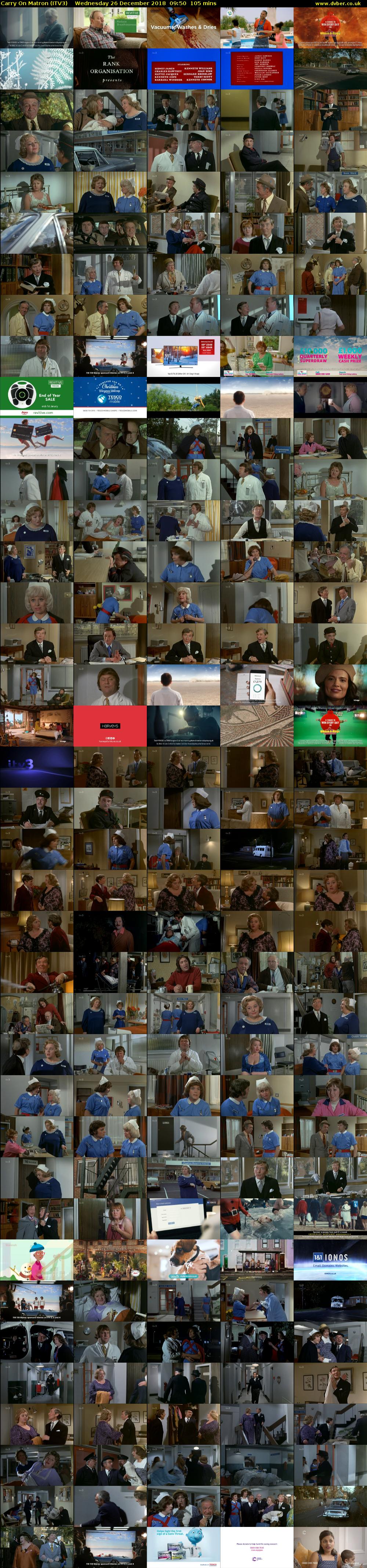 Carry On Matron (ITV3) Wednesday 26 December 2018 09:50 - 11:35