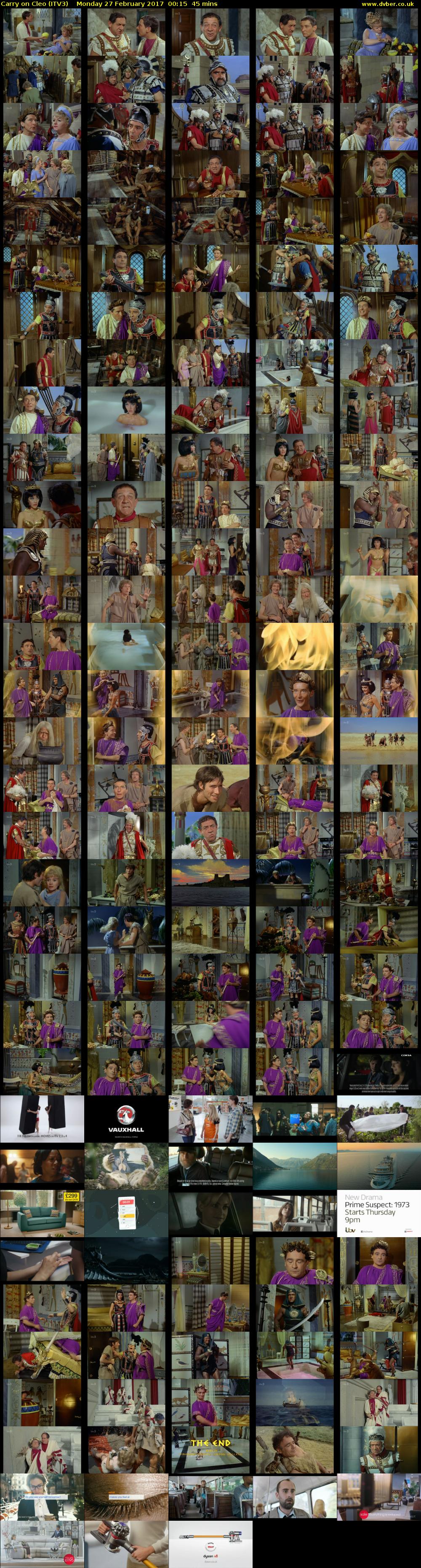Carry on Cleo (ITV3) Monday 27 February 2017 00:15 - 01:00