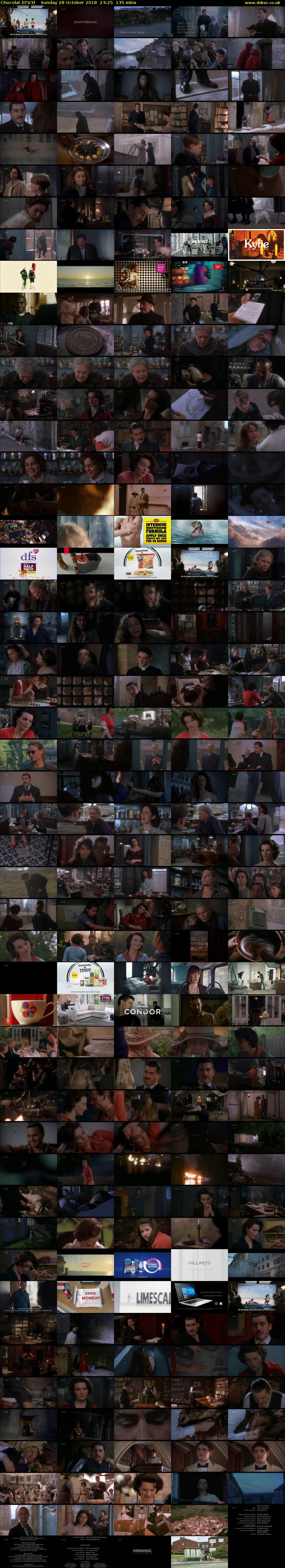 Chocolat (ITV3) Sunday 28 October 2018 23:25 - 01:40