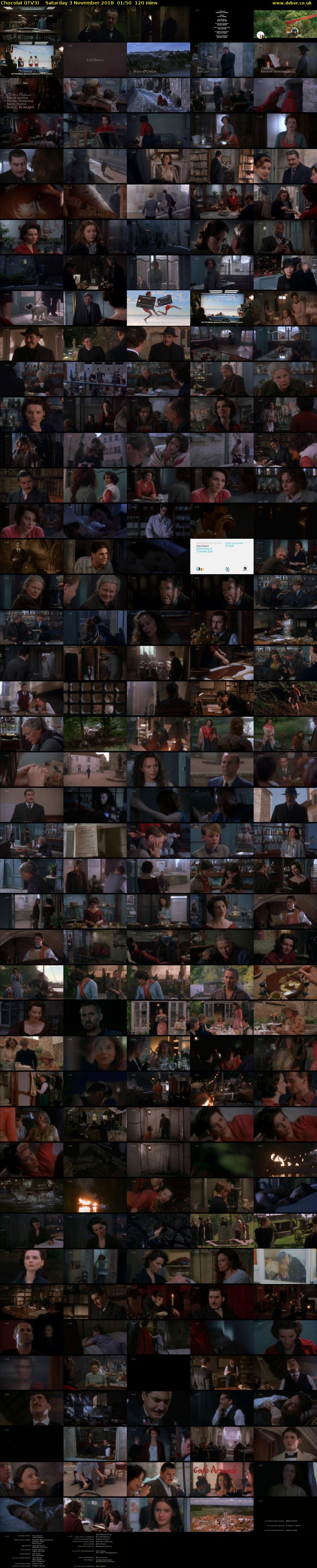 Chocolat (ITV3) Saturday 3 November 2018 01:50 - 03:50