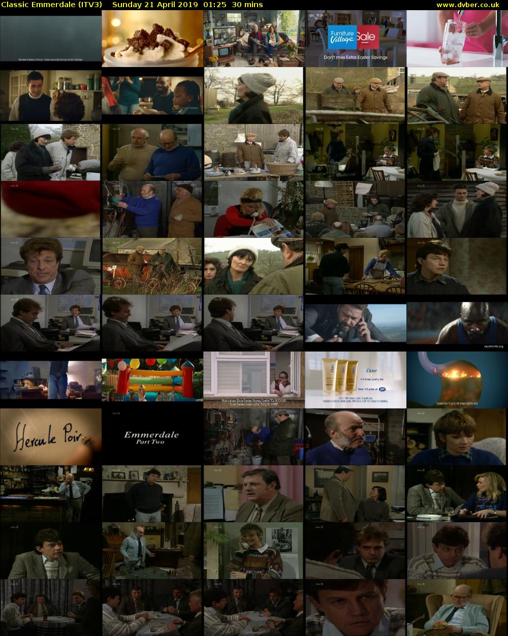 Classic Emmerdale (ITV3) Sunday 21 April 2019 01:25 - 01:55