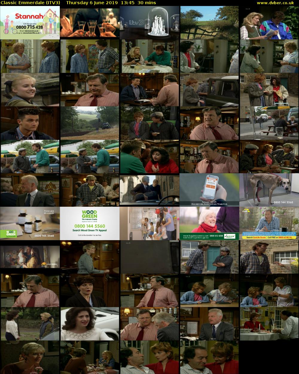 Classic Emmerdale (ITV3) Thursday 6 June 2019 13:45 - 14:15