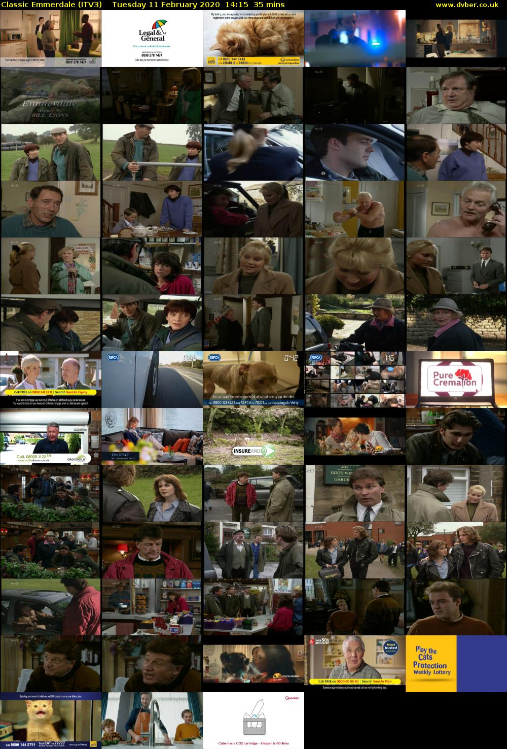 Classic Emmerdale (ITV3) Tuesday 11 February 2020 14:15 - 14:50