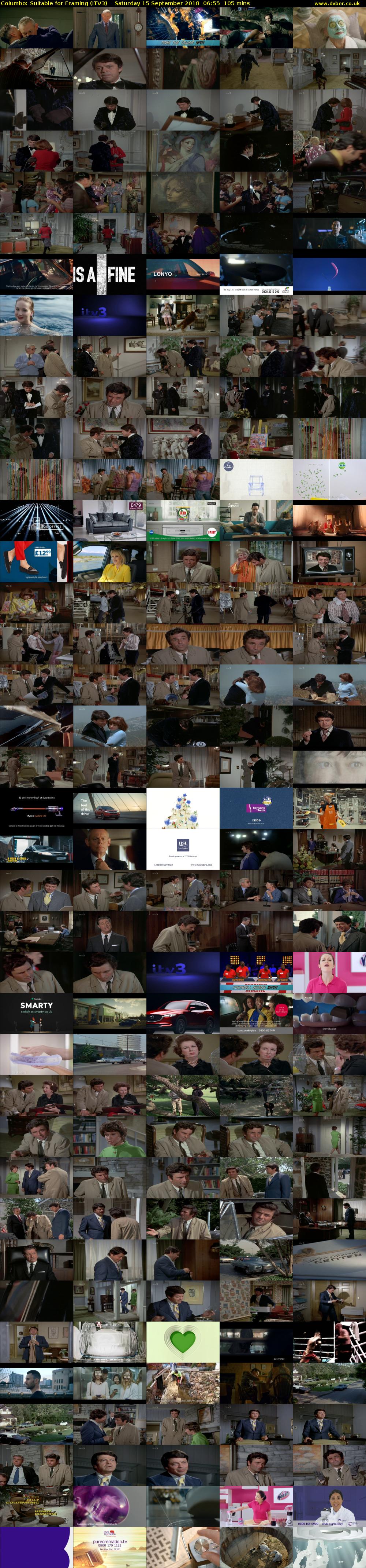 Columbo: Suitable for Framing (ITV3) Saturday 15 September 2018 06:55 - 08:40
