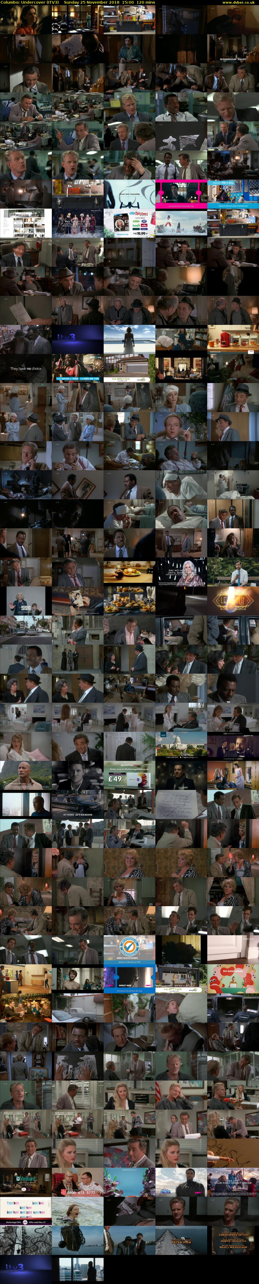 Columbo: Undercover (ITV3) Sunday 25 November 2018 15:00 - 17:00