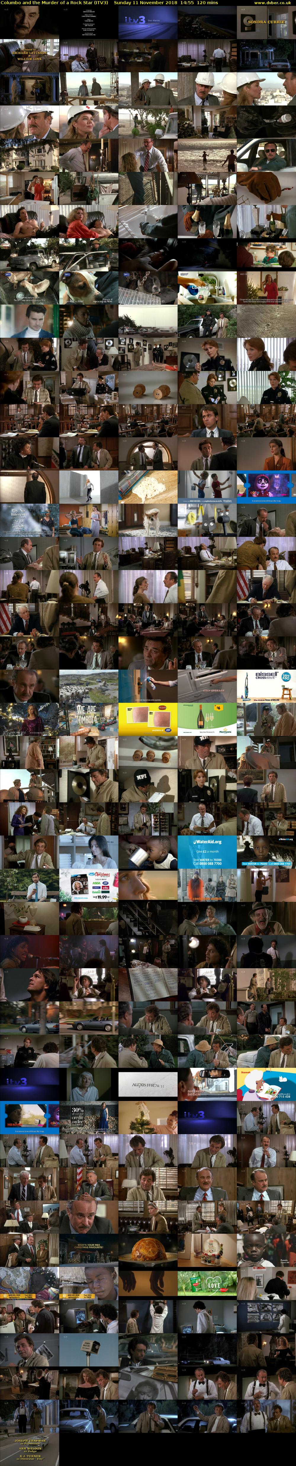 Columbo and the Murder of a Rock Star (ITV3) Sunday 11 November 2018 14:55 - 16:55