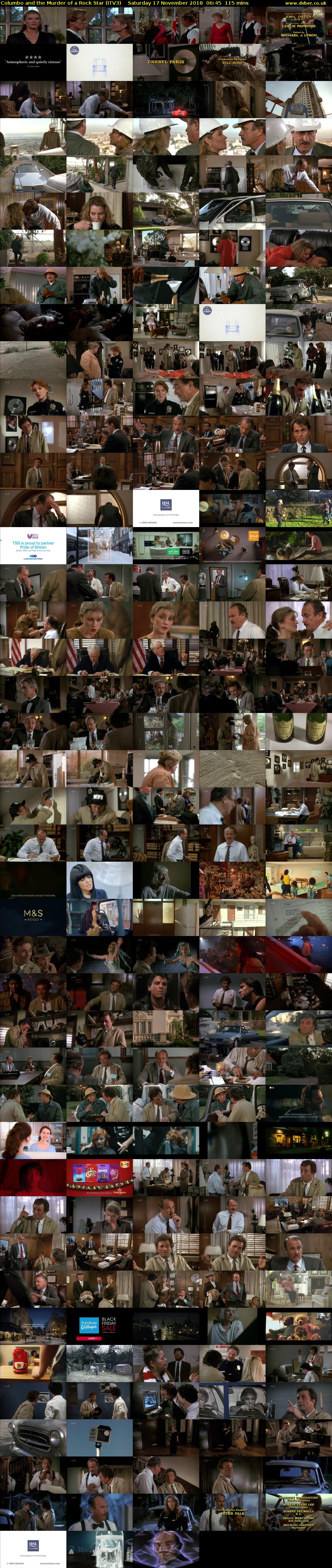 Columbo and the Murder of a Rock Star (ITV3) Saturday 17 November 2018 06:45 - 08:40