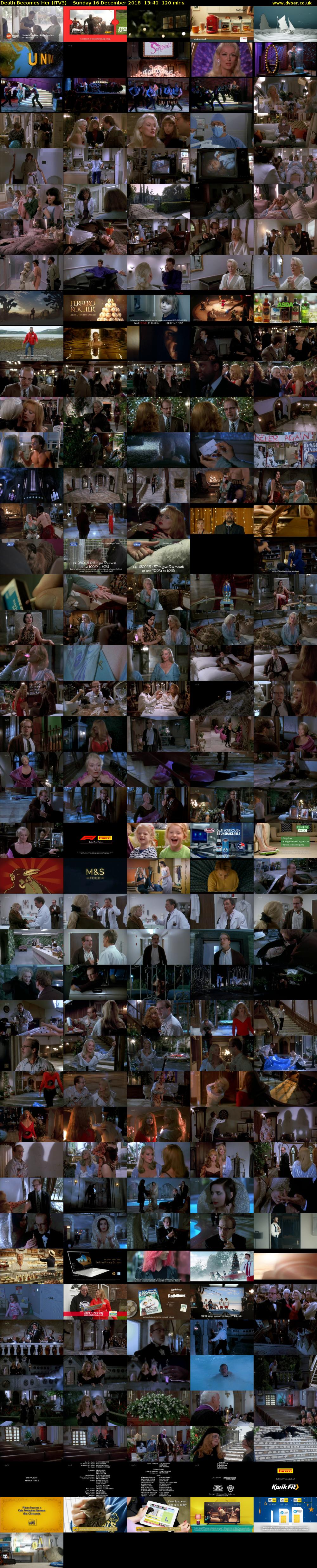 Death Becomes Her (ITV3) Sunday 16 December 2018 13:40 - 15:40