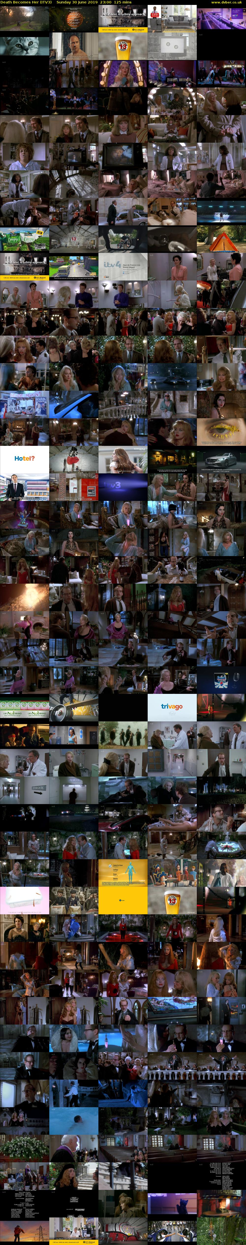 Death Becomes Her (ITV3) Sunday 30 June 2019 23:00 - 01:05