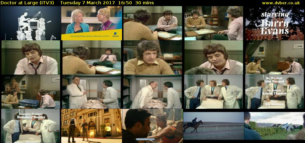 Doctor at Large (ITV3) Tuesday 7 March 2017 16:50 - 17:20