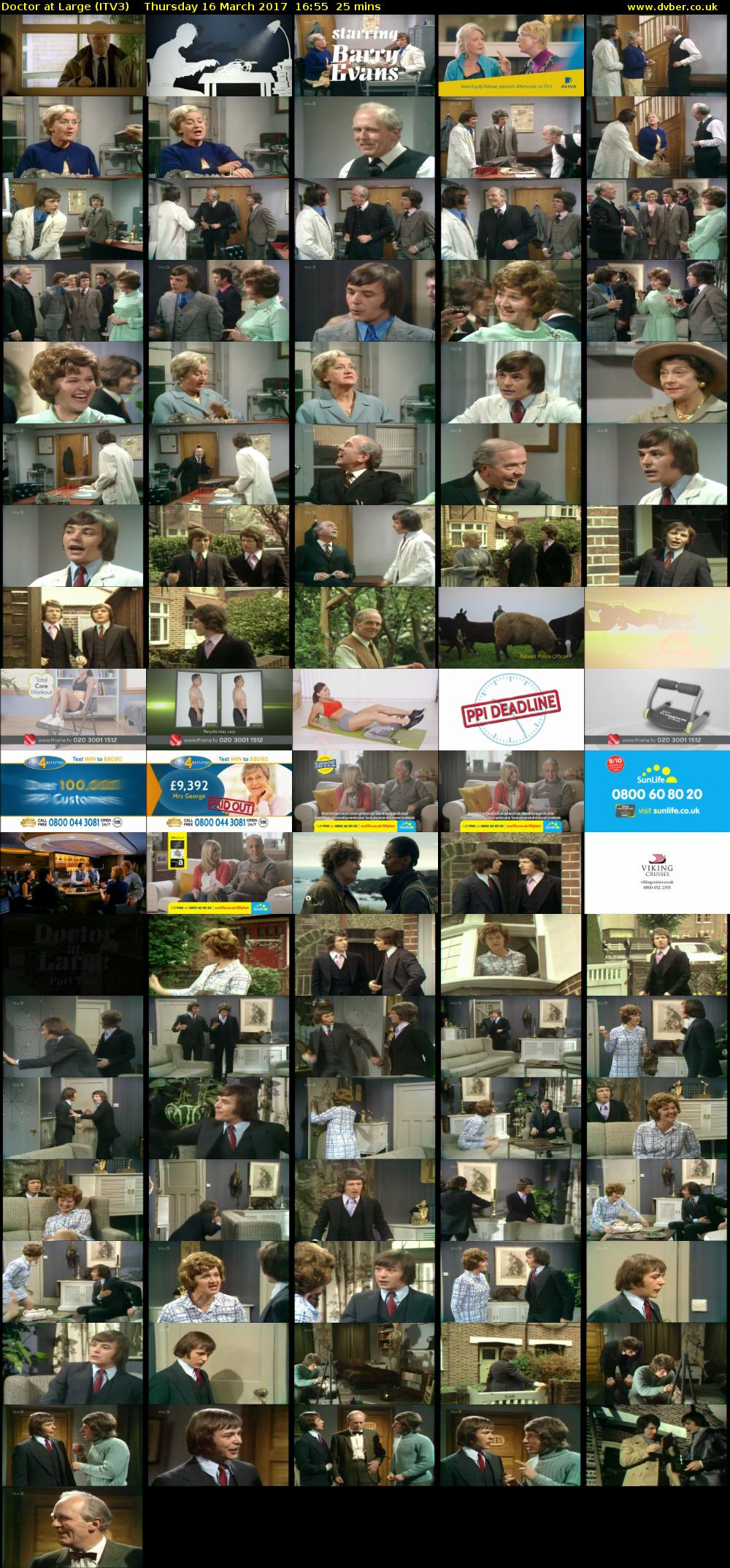Doctor at Large (ITV3) Thursday 16 March 2017 16:55 - 17:20