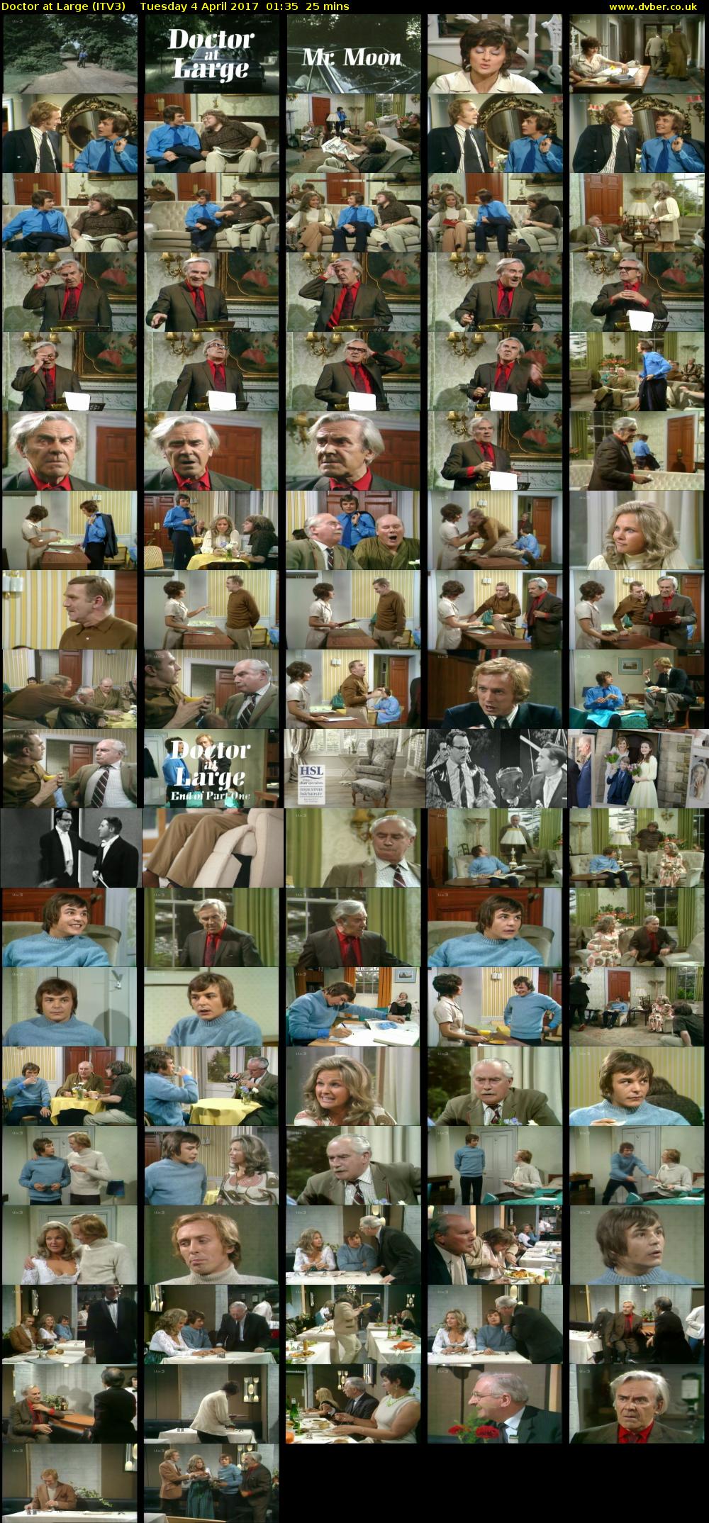 Doctor at Large (ITV3) Tuesday 4 April 2017 01:35 - 02:00