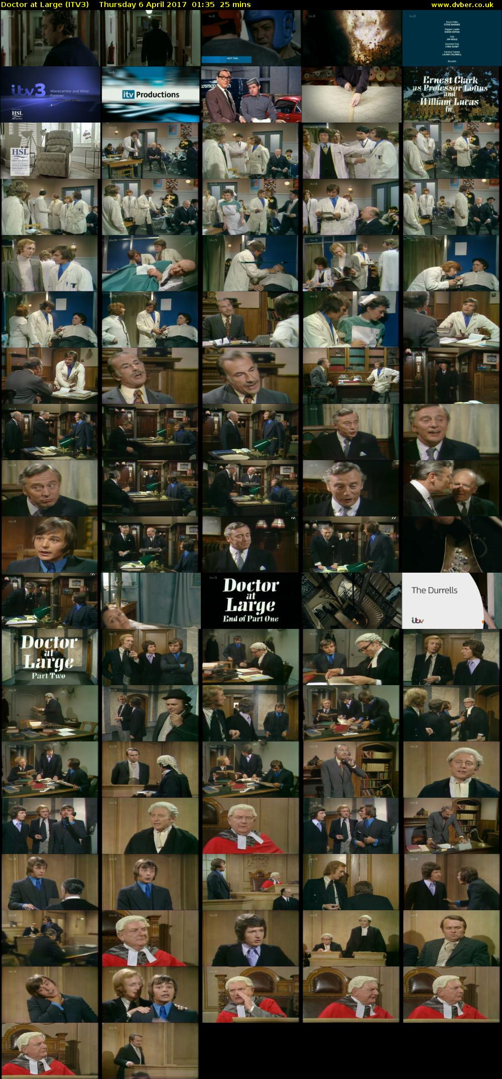 Doctor at Large (ITV3) Thursday 6 April 2017 01:35 - 02:00