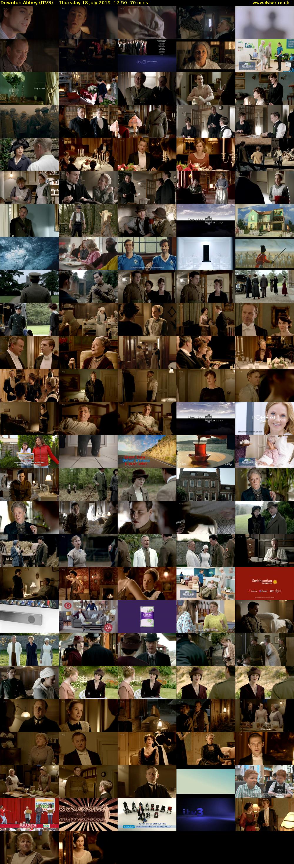 Downton Abbey (ITV3) Thursday 18 July 2019 17:50 - 19:00