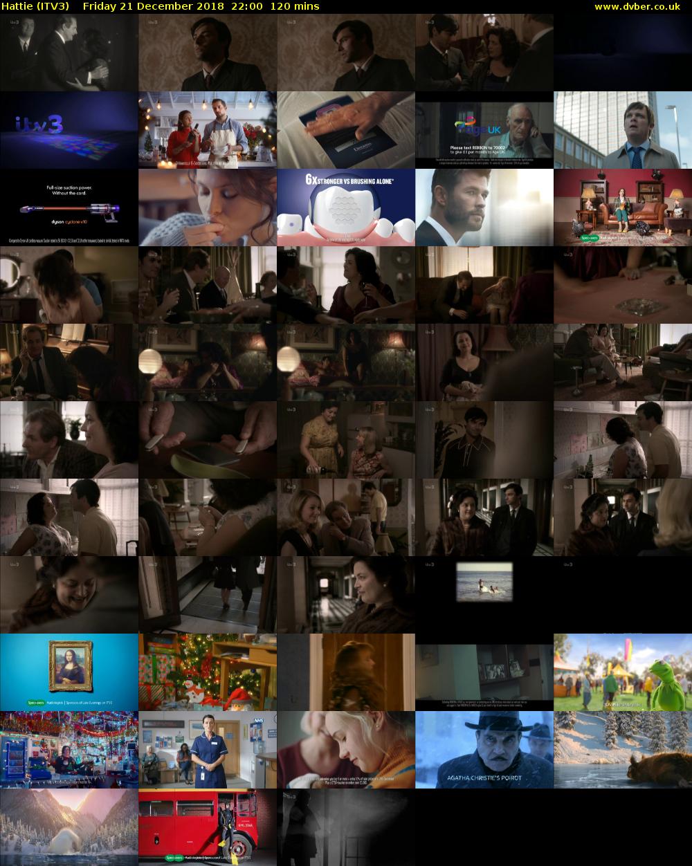 Hattie (ITV3) Friday 21 December 2018 22:00 - 00:00