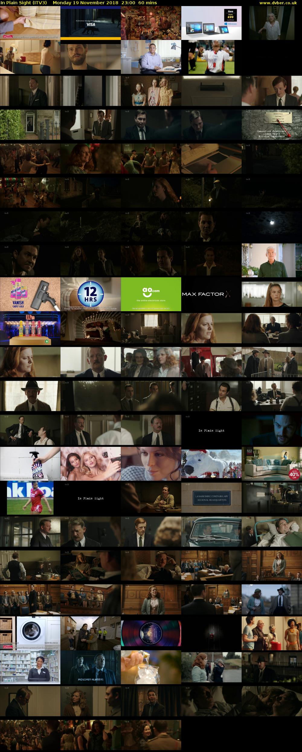 In Plain Sight (ITV3) Monday 19 November 2018 23:00 - 00:00