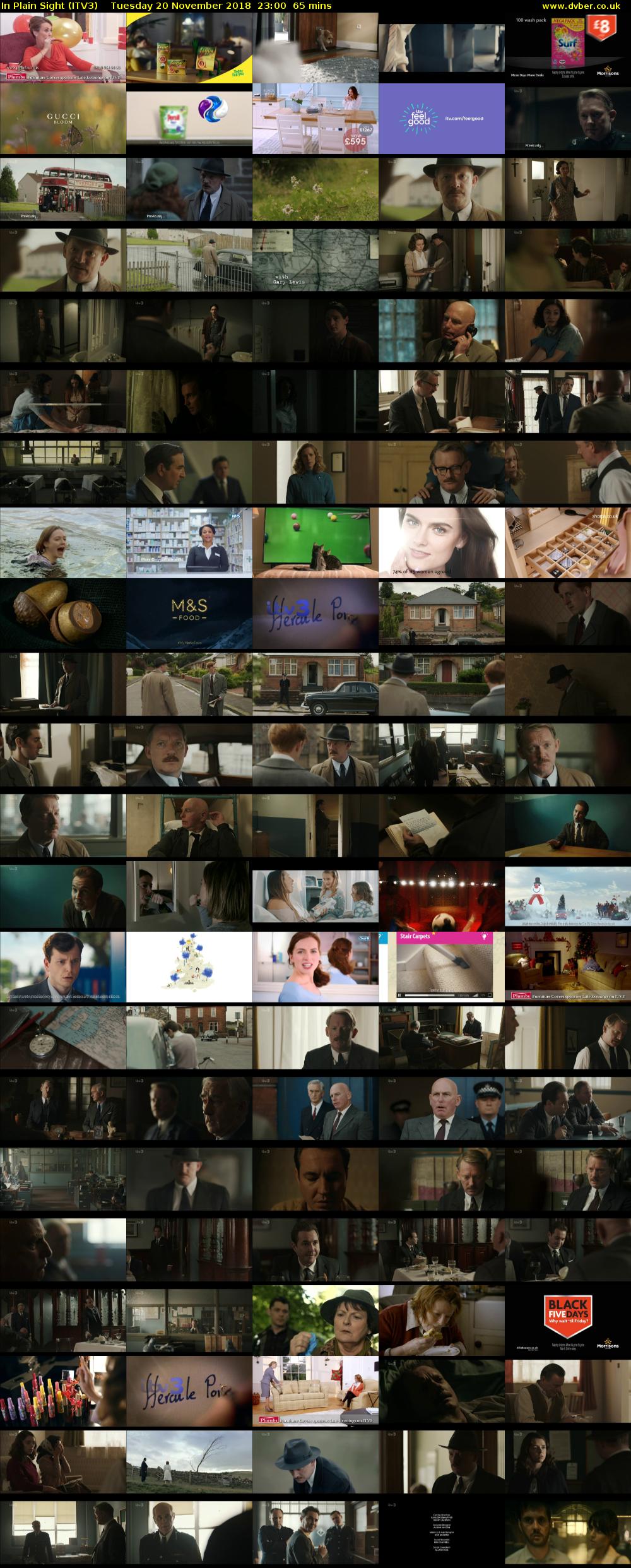 In Plain Sight (ITV3) Tuesday 20 November 2018 23:00 - 00:05