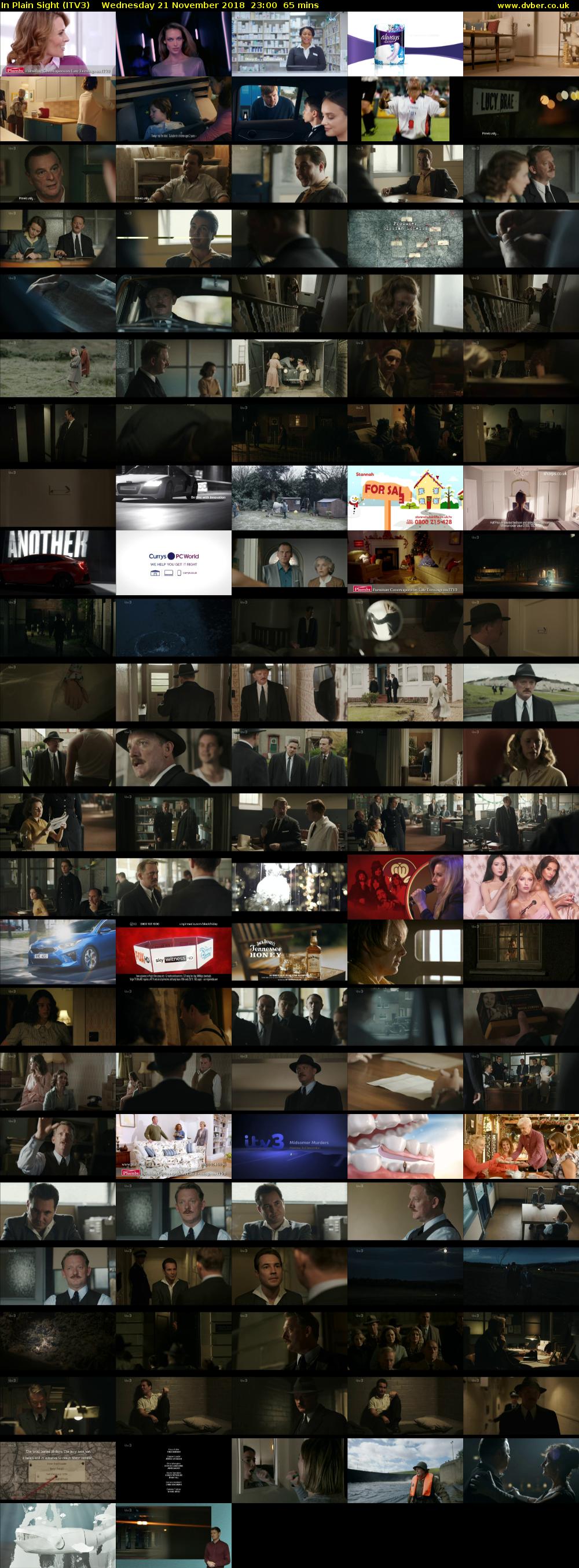In Plain Sight (ITV3) Wednesday 21 November 2018 23:00 - 00:05
