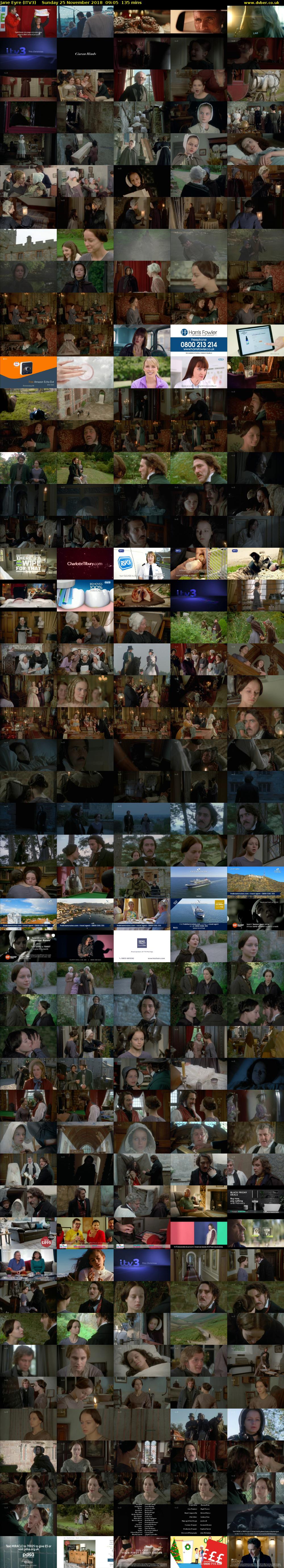 Jane Eyre (ITV3) Sunday 25 November 2018 09:05 - 11:20