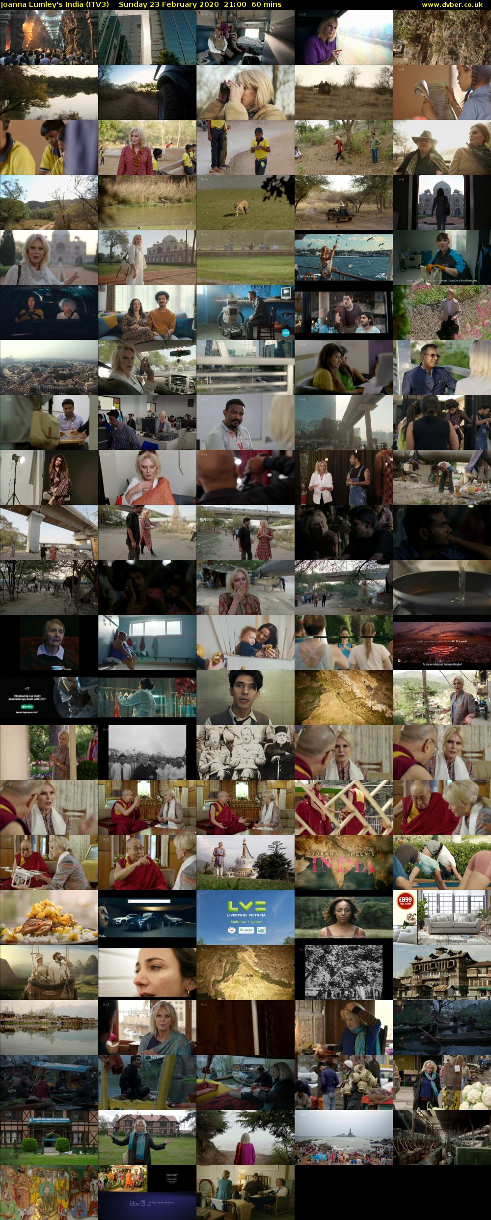 Joanna Lumley's India (ITV3) Sunday 23 February 2020 21:00 - 22:00