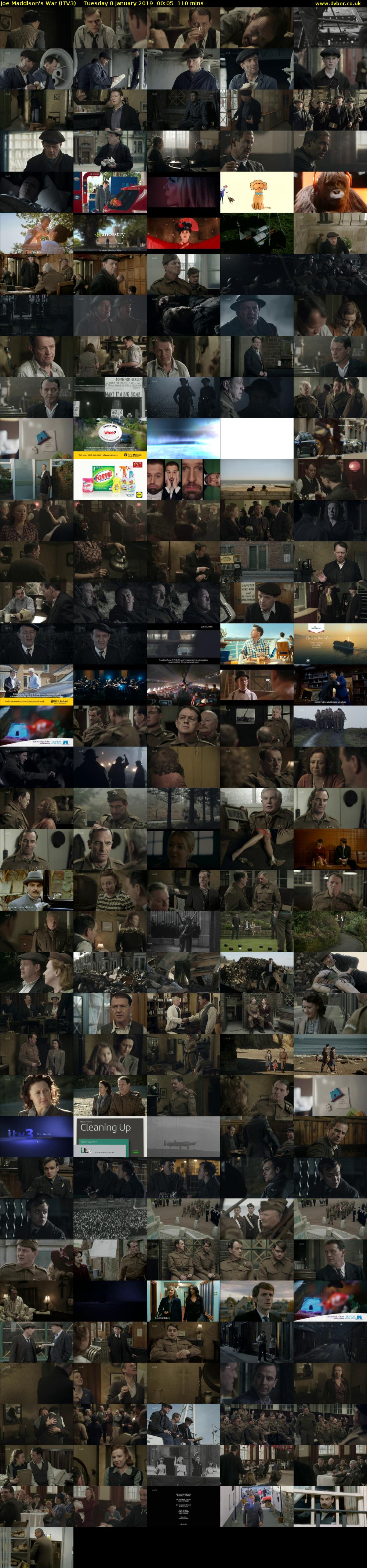 Joe Maddison's War (ITV3) Tuesday 8 January 2019 00:05 - 01:55